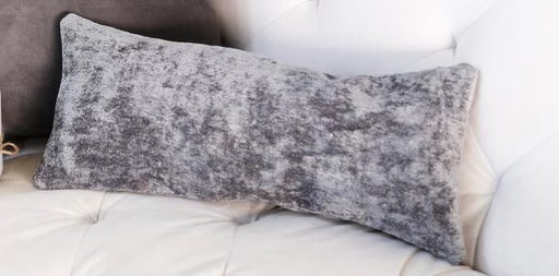 Solid Grey Velvet Cushion