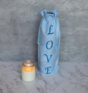 Love Blue Wine Bag