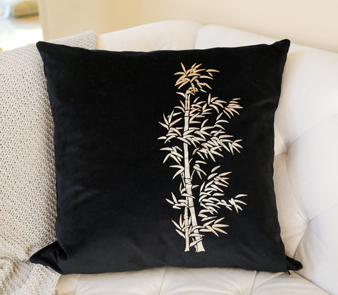 Black Bamboo Cushion