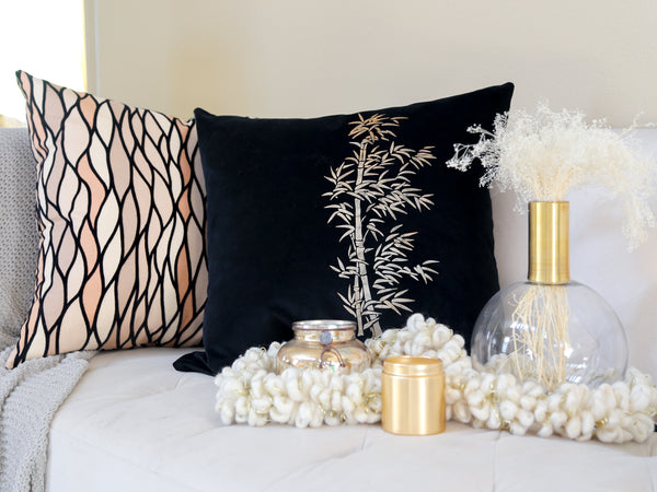 Black Bamboo Cushion