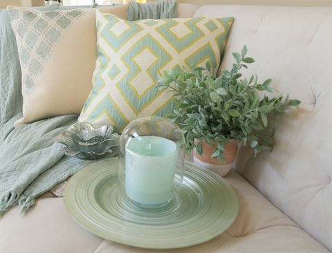 Aquamarine Pattern Cushion