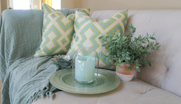 Aquamarine Pattern Cushion