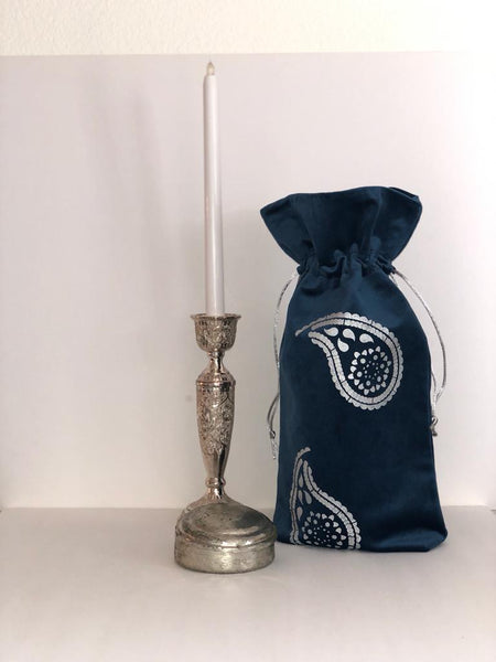 Blue Wine Bag