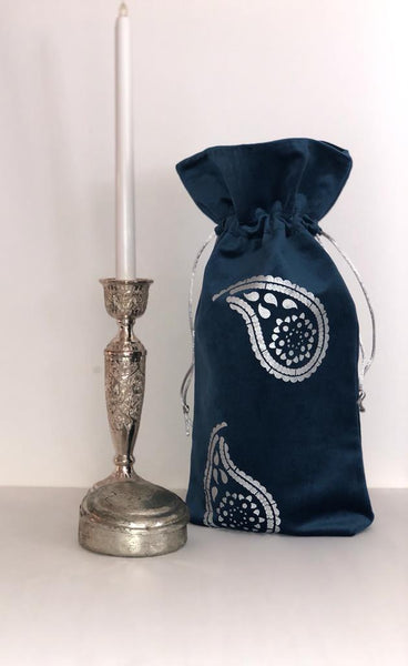 Blue Wine Bag