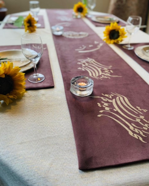 Eggplant Placemats & Runner Set