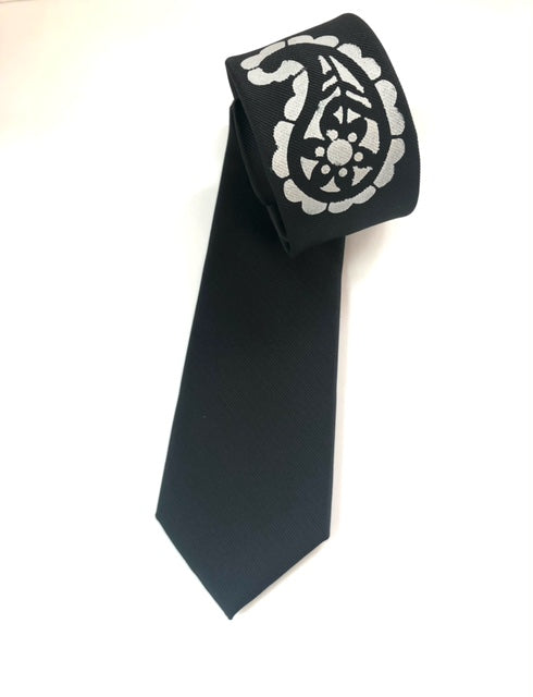 Black Printed Tie