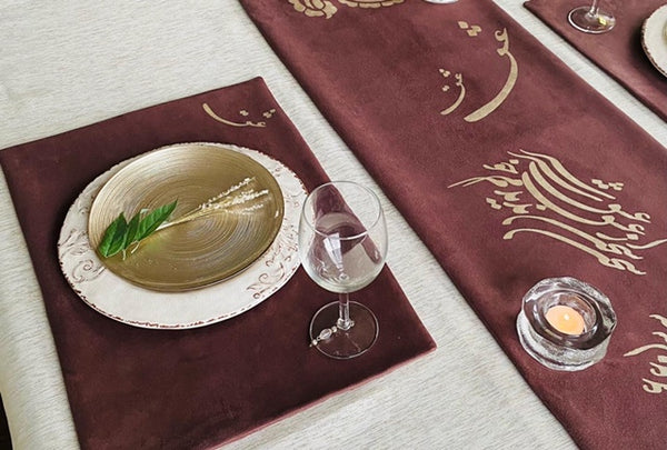 Eggplant Placemats & Runner Set